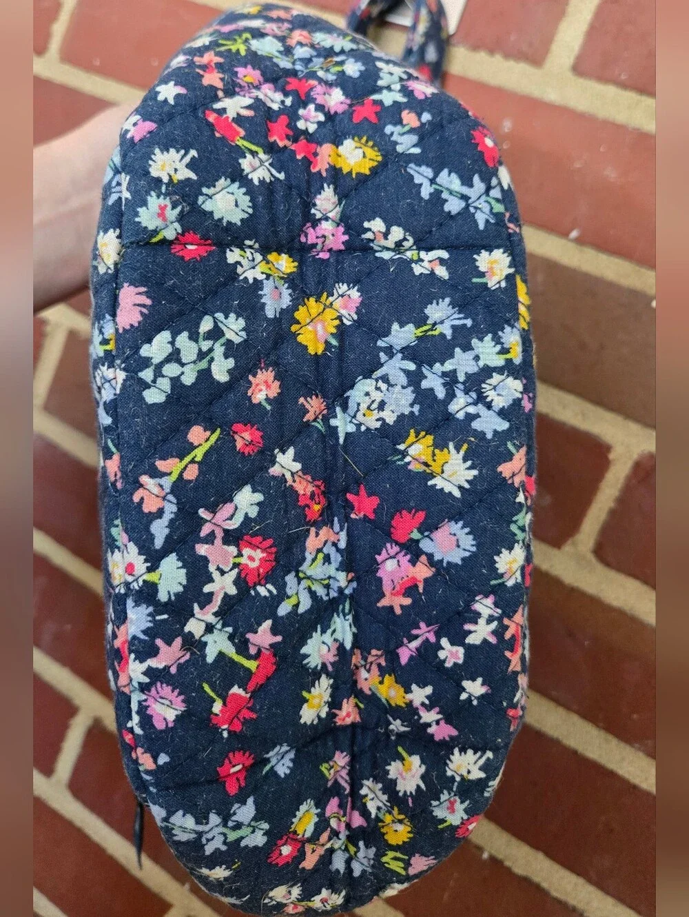 Vera Bradley Scattered Wildflowers Retired Floral Quilted Crossbody Bag Cotton